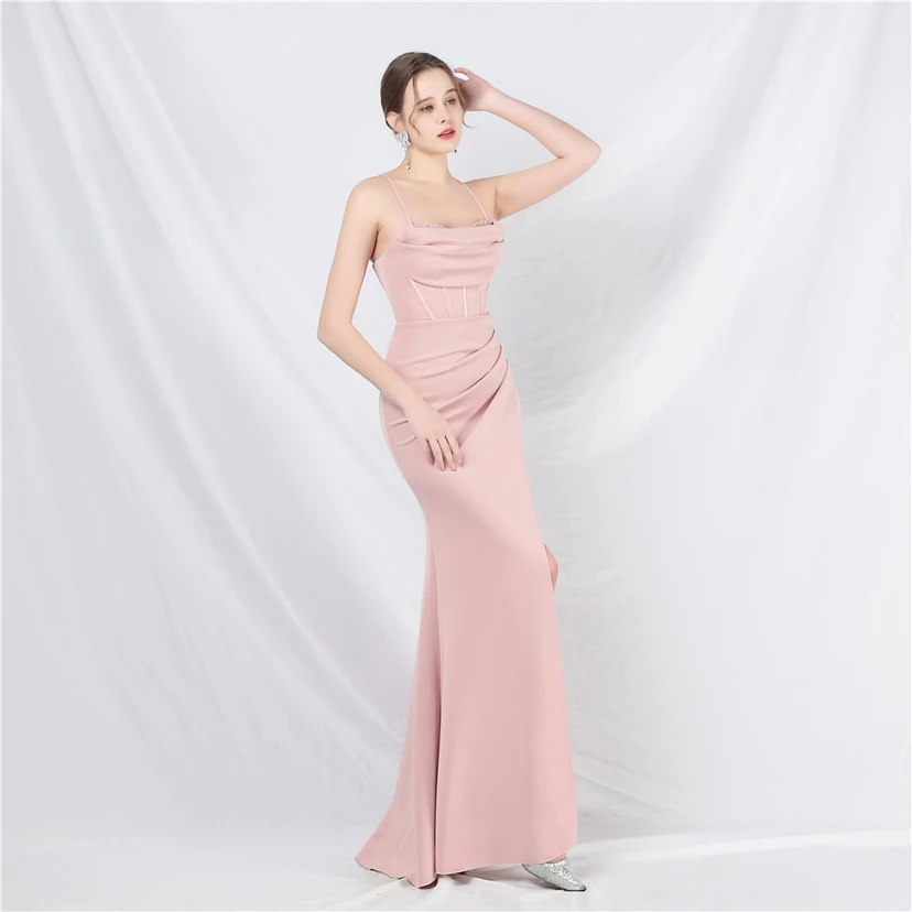 Palace Fishbone Weste, Taillenbesatz, aufwendige Perlenstickerei, Tube-Top, Strumpfhalter, High-End-Abendkleid view 46