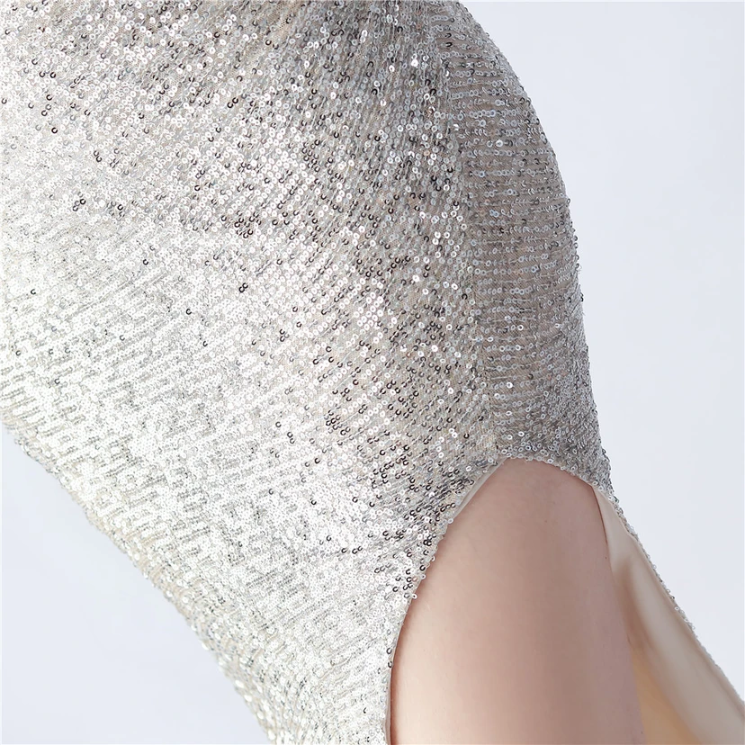 Ostrich Feather Plus Folding And Wrinkling Technology Host Dinner High-End Evening Dress view 27