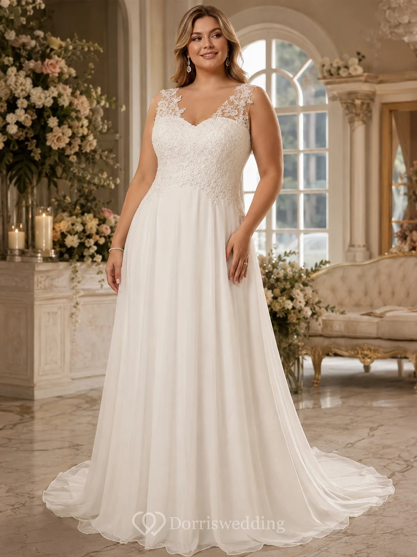 Vestido corto con tirantes, escote corazón en V, fruncido ilusión, apliques de cuentas, bordado de flores, cola de pincelada con flores de ilusión, sin espalda, cremallera, espalda con cordones de ilusión, tirantes con abertura, encaje y lentejuelas. view 4