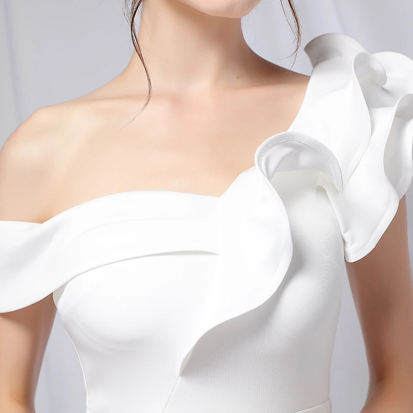 Sechsfarbiges, einseitig schulterfreies Abendkleid für festliche Anlässe, langes, elegantes, figurbetontes und sexy Meerjungfrauenkleid view 18