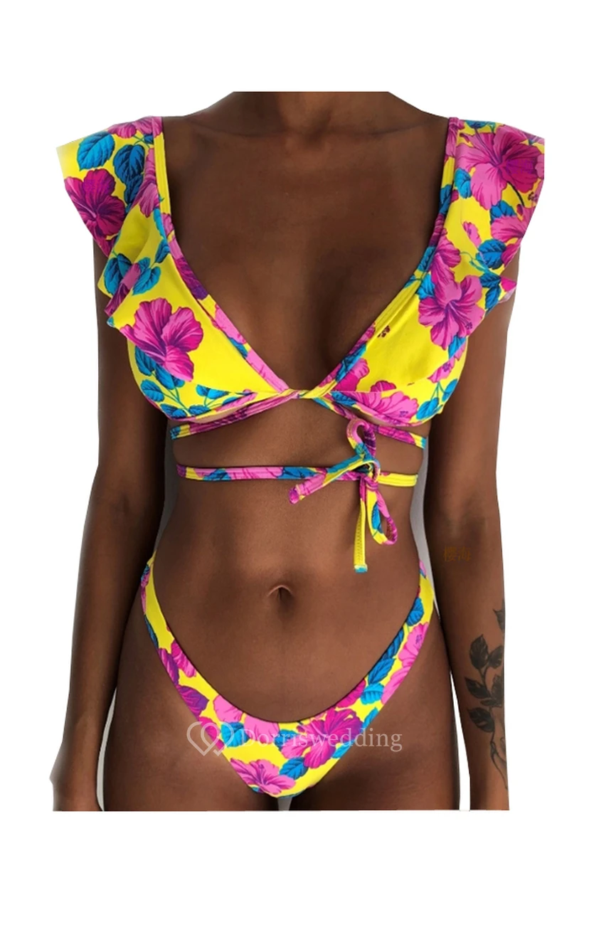 Push-up-Bikini-Set mit hohem Beinausschnitt view 8