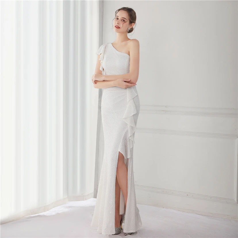 Fairy Dream Celebrity Party Party Evening Sexy Long Slim Toast Bride view 46