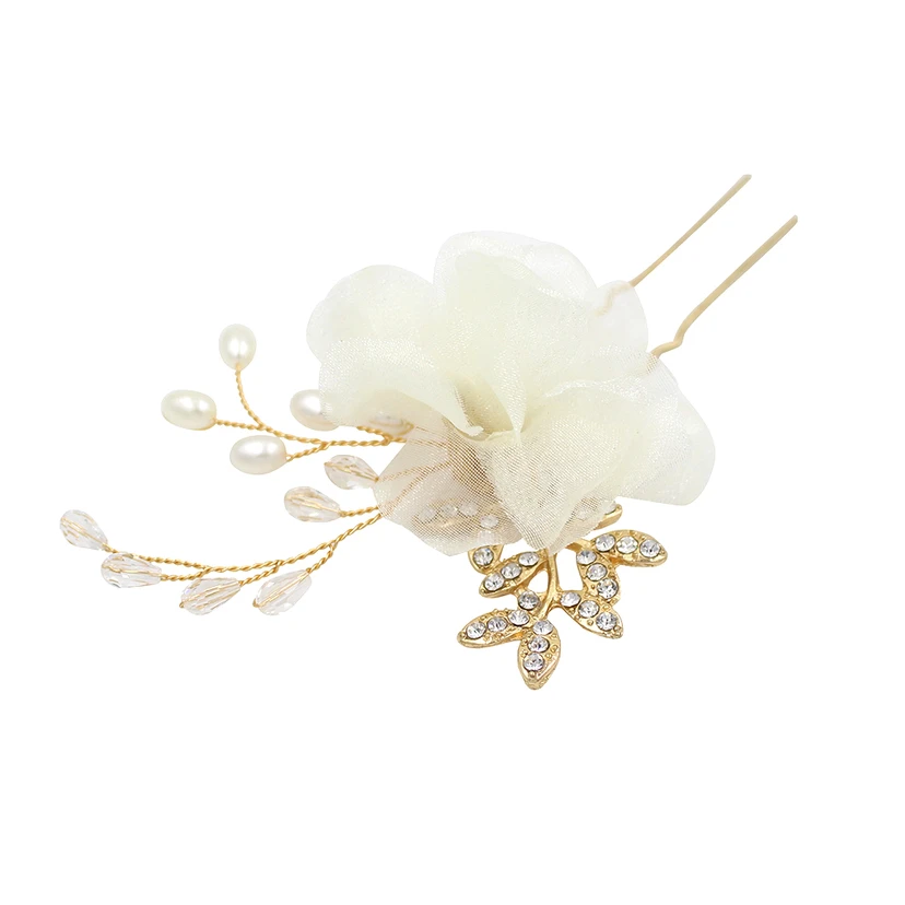 Korean Style Handmade Flower Hair Pins view 3