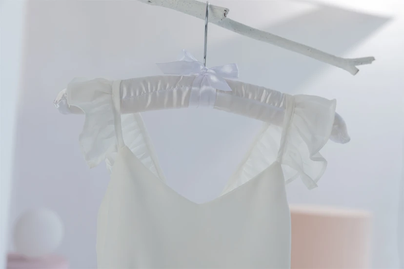 Simple Chiffon Short Communion Cap Flowergirl Dress view 6