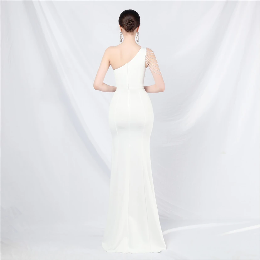 Craft Beading Flower Dinner Wedding Celebration Car Model Long Evening Dress view 24