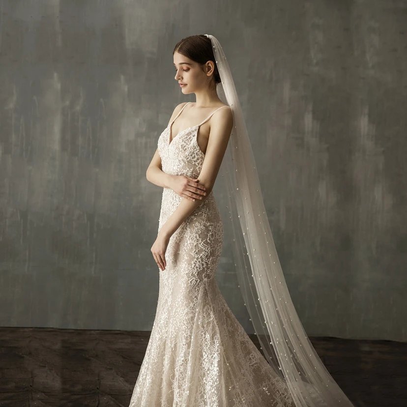 Romantic Tulle Chapel Bridal Veil view 2