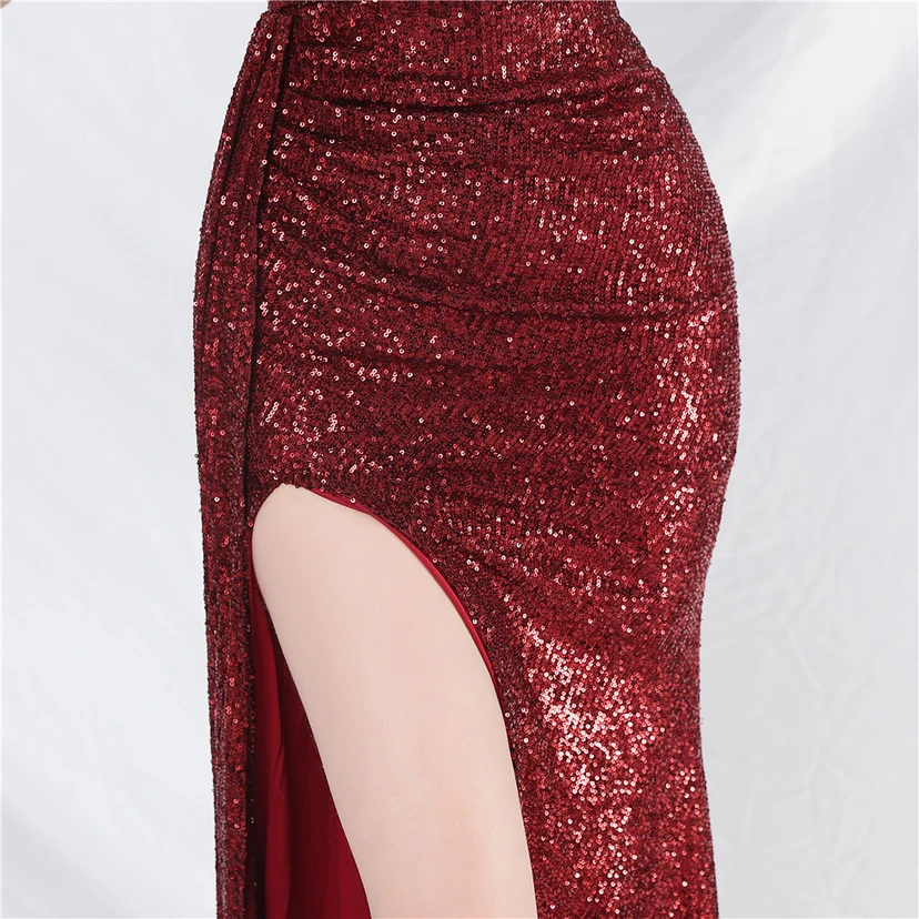 Cross-Border Dress Sequined Ribbon Long Evening Dress view 54