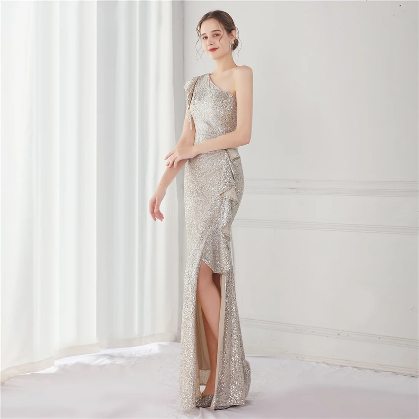 Fairy Dream Celebrity Party Party Evening Sexy Long Slim Toast Bride view 28