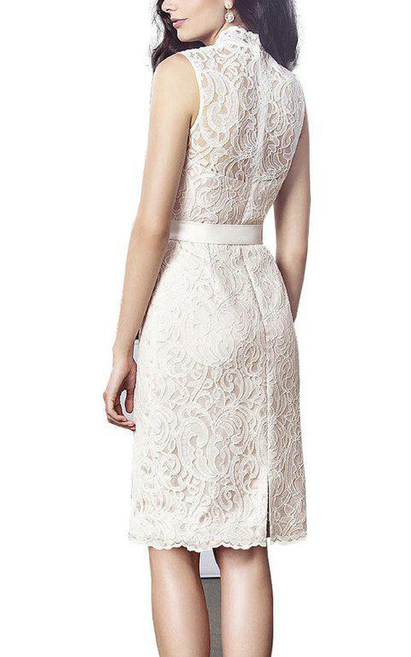 Sleeveless Sheath Lace Knee-length Dress view 2