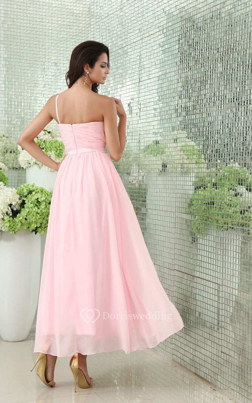 Robe en mousseline longueur cheville avec fronces croisées view 6