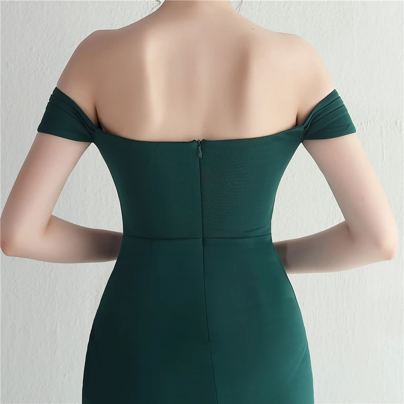 Cross-Border Supply schulterfreies, einseitig schulterfreies Kleid mit Schlitz für Nachtclub, Hochzeit oder Abendessen view 34