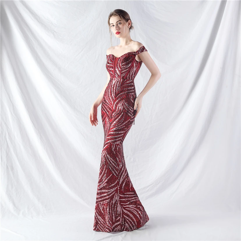 Palace Herringbone Waist Vest High-End Evening Dress view 24