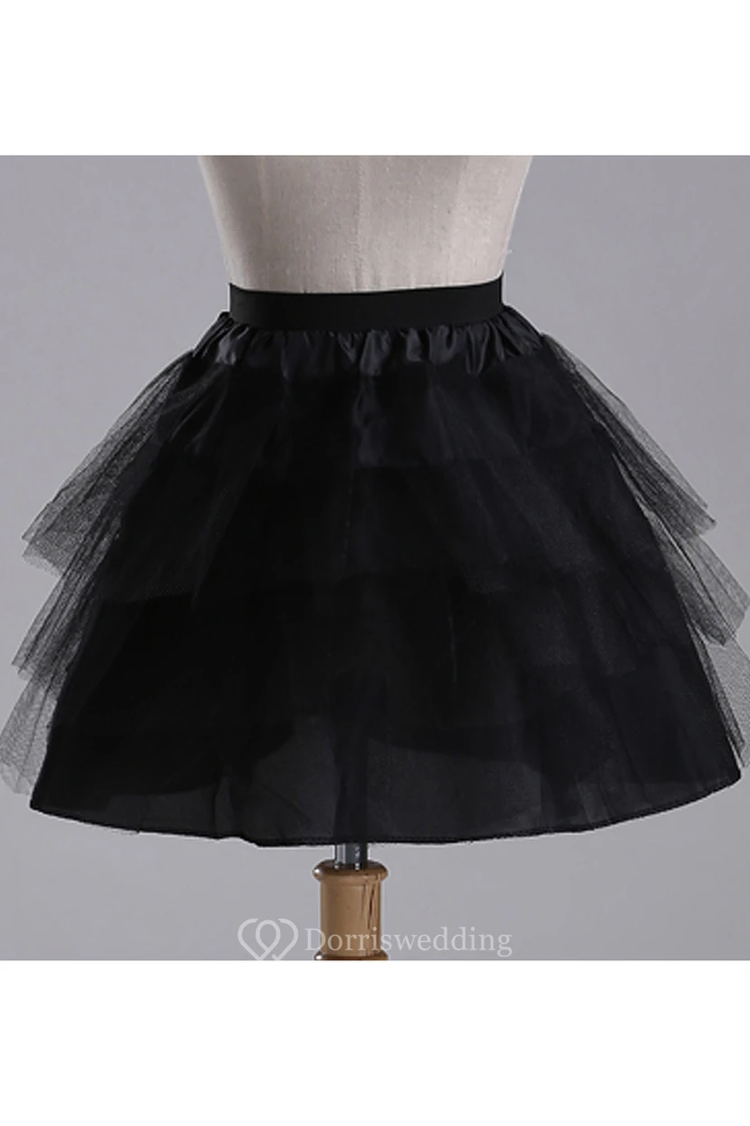 Short Puff 3 Layers Tulle Prom Short Dress Petticoat view 2