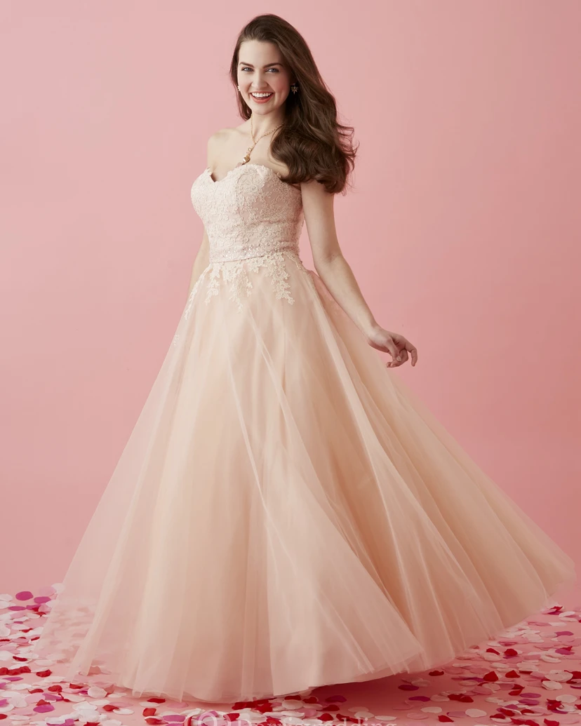 Ball Gown Maxi Sweetheart Sleeveless Tulle Corset Back Dress With Appliques