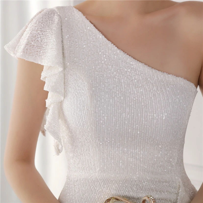 Fairy Dream Celebrity Party Party Evening Sexy Long Slim Toast Bride view 51