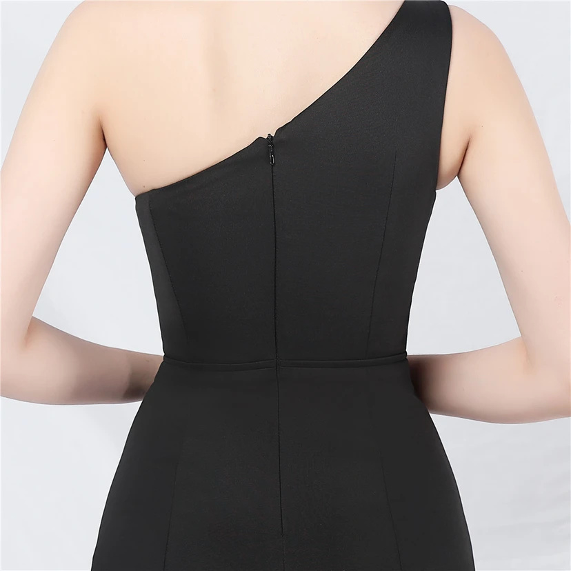 Unique Fashion Flower Design Simple And Elegant One-Shoulder Long Dress High-End Evening Dress view 52