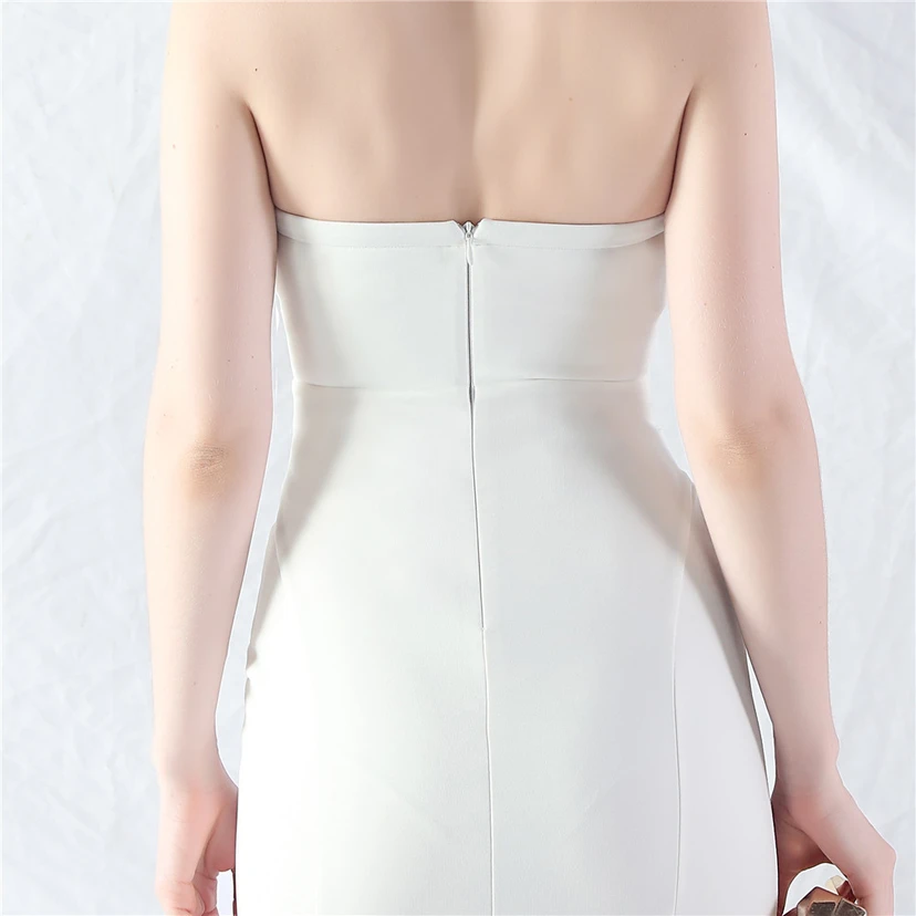 Craft Dress Sexy Off-Shoulder Wrapped Chest Satin Evening Dress view 63