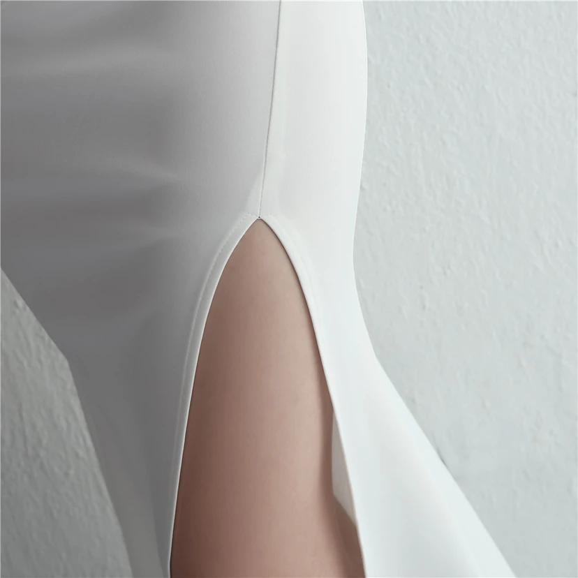 Satin-Kleid, schmal geschnitten, schulterfrei, lang, für festliche Anlässe wie Dinnerpartys, Hochzeiten oder Ausstellungen von Automodellen view 29