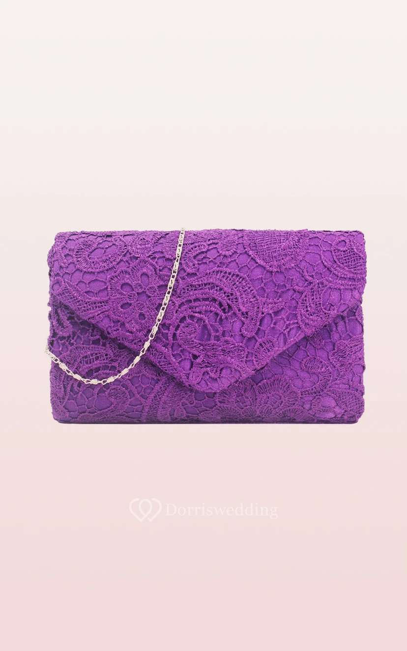 Lace Clutch with Flower view 7