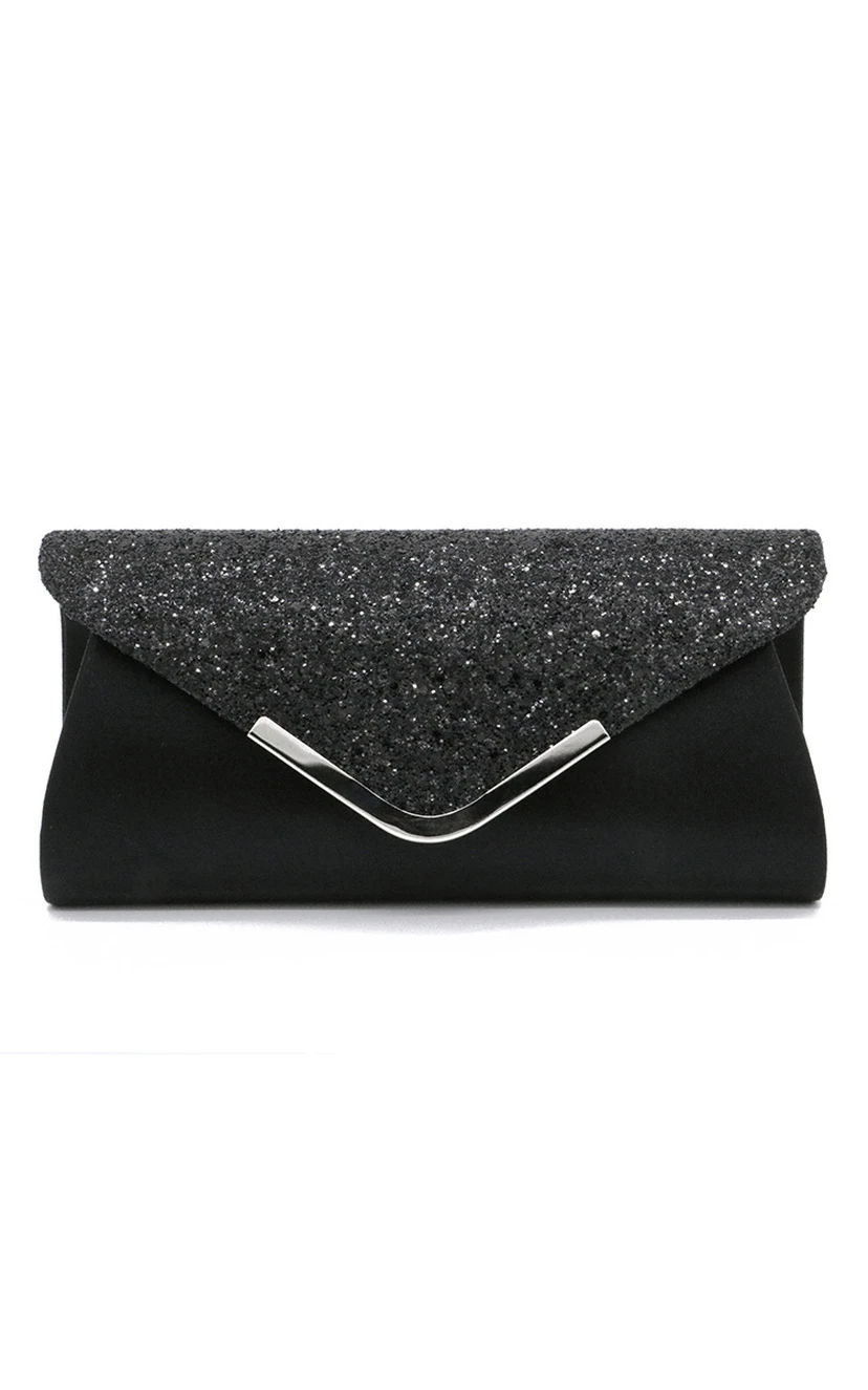 Sequin Flap Envelope Clutch view 9