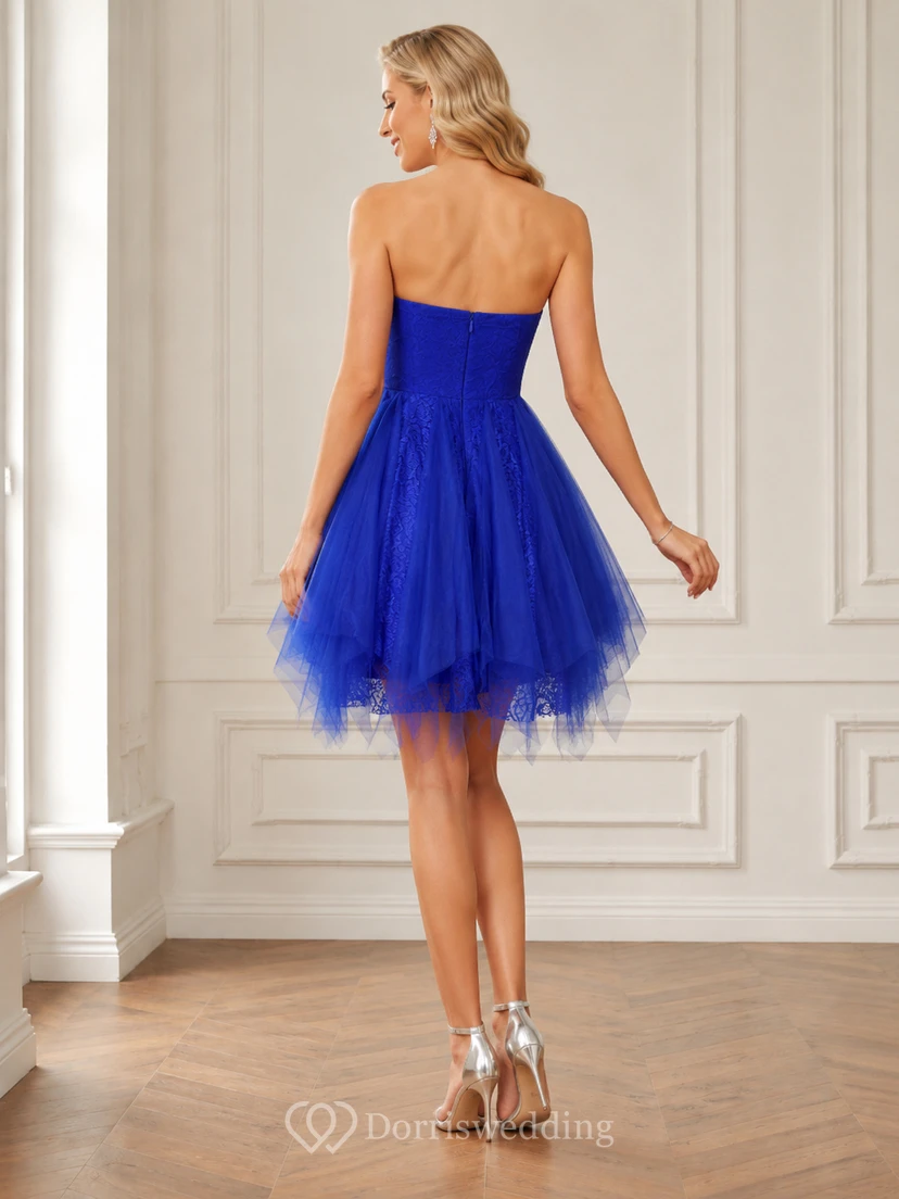 A-line Short Strapless A-line Tulle Dress view 2