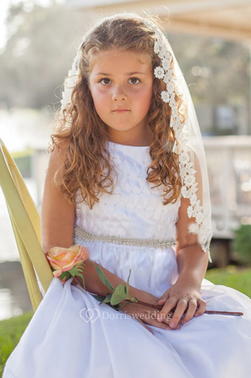 Beautiful Tulle Flower Girl Veil