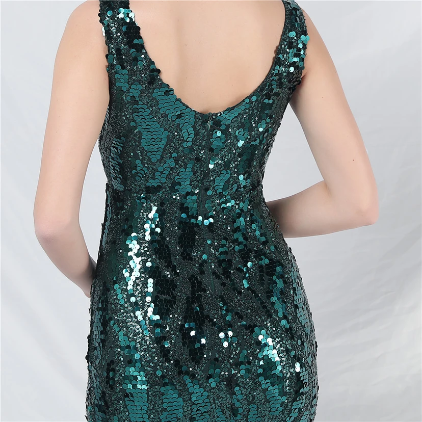Robe de soirée longue à sequins irisés, nouvelle création view 47
