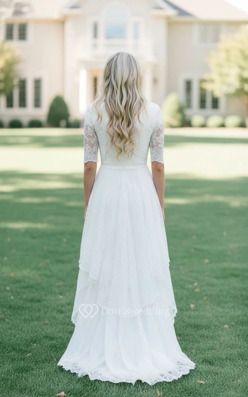 Mature Bride Vintage Country Dress view 2