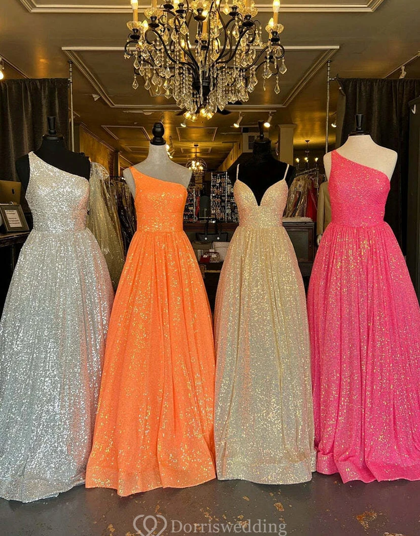 Pinkfarbenes, schulterfreies Ballkleid view 11