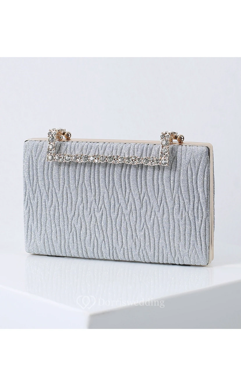 Schlichte Clutch mit Kristallgriff view 6