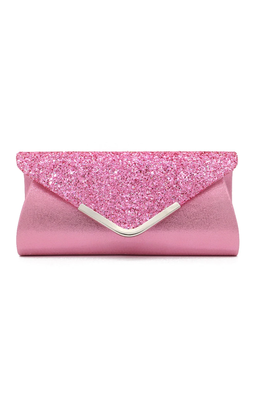 Sequin Flap Envelope Clutch view 11