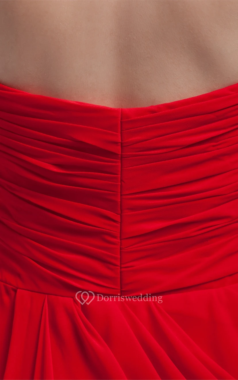 Sweetheart Maxi Criss-Cross Appliques and Dress With Pleated view 7