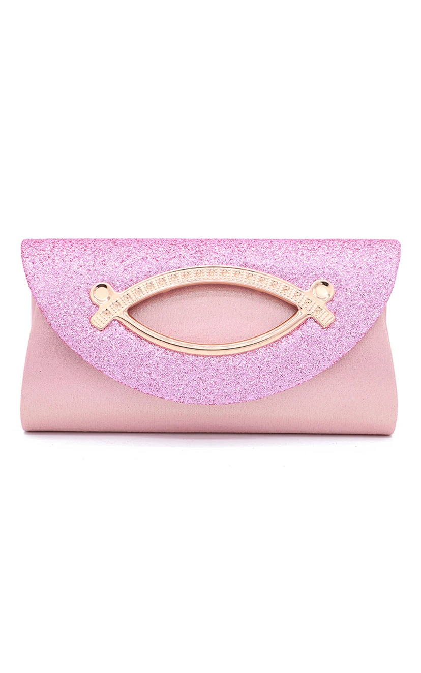 Sequin Magnetic snap Clutch view 6