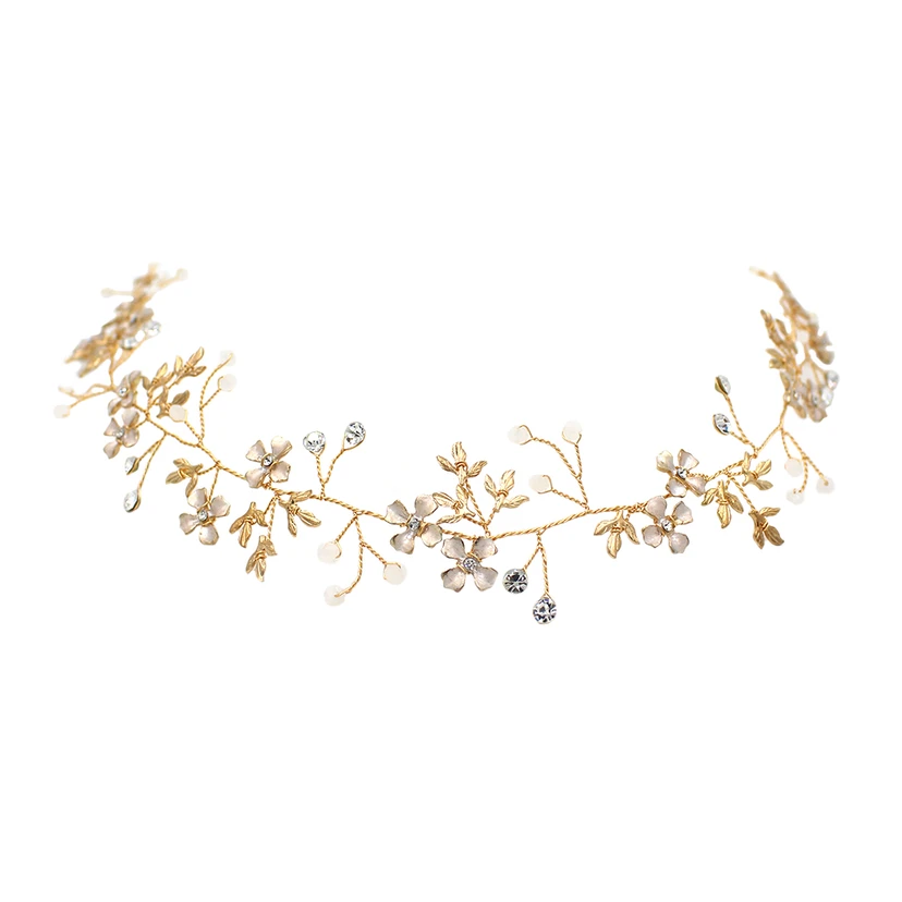 Forest Style Golden Rhinestone Hairbands view 3