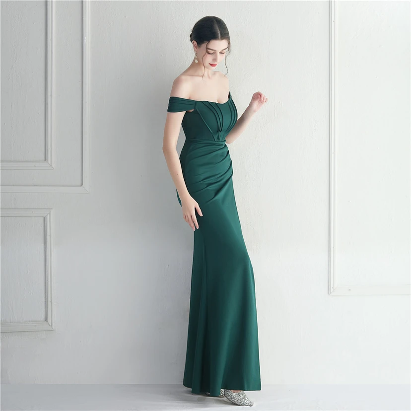 Cross-Border Supply schulterfreies, einseitig schulterfreies Kleid mit Schlitz für Nachtclub, Hochzeit oder Abendessen view 31