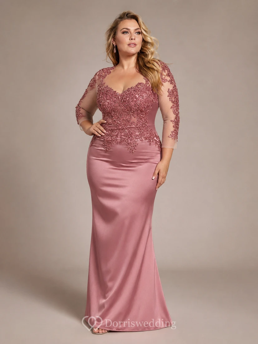 Vestidos de fiesta de noche de gasa con encaje rojo y vestidos de graduación de manga corta en oferta. view 4