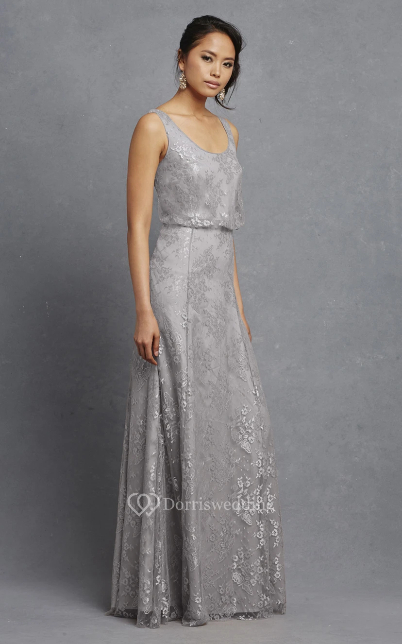 Robe longue sans manches charmante à plis view 8