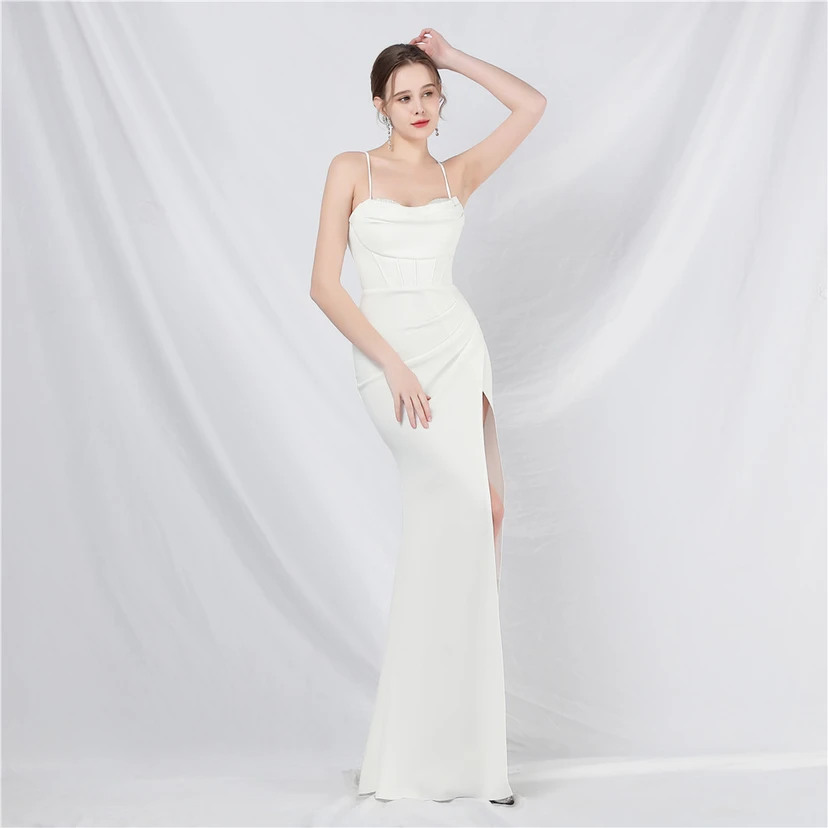 Palace Fishbone Weste, Taillenbesatz, aufwendige Perlenstickerei, Tube-Top, Strumpfhalter, High-End-Abendkleid view 12
