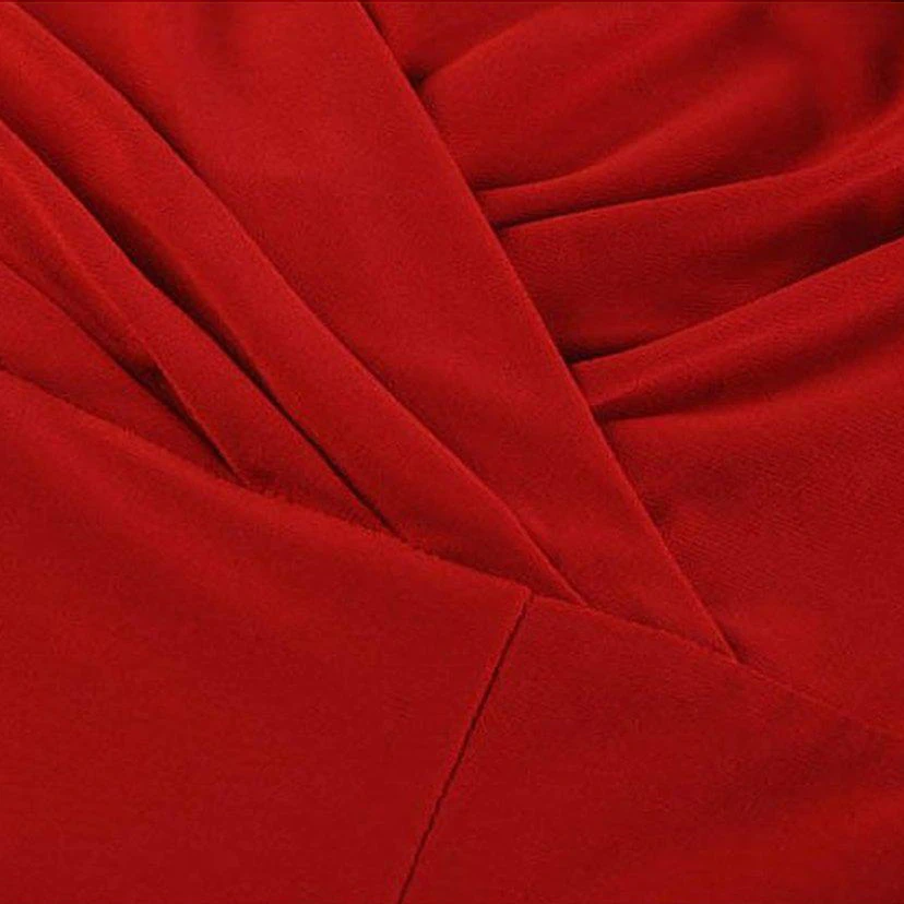 Cap-sleeved V-neck Sheath Dress With Pleats view 15