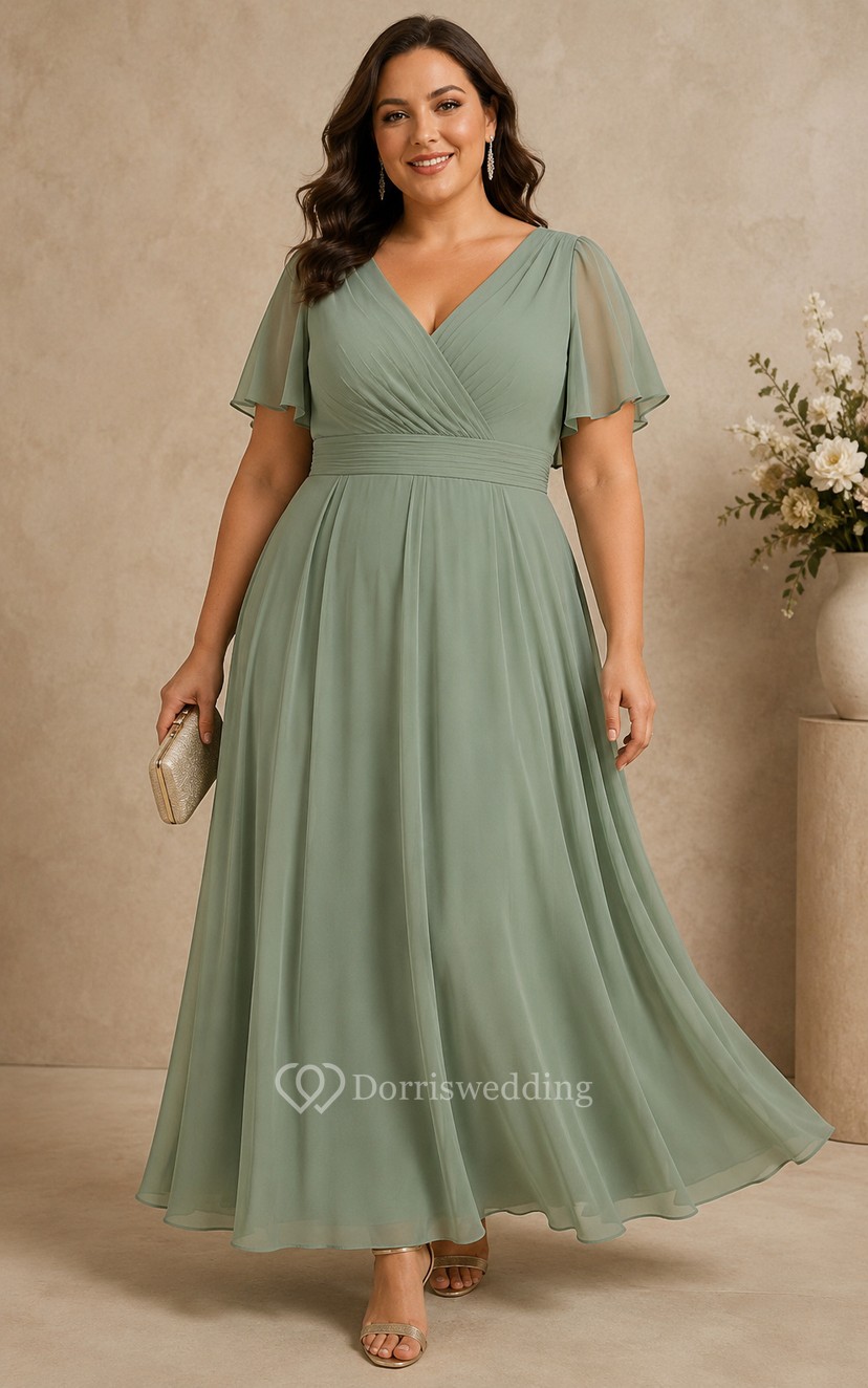 sage green bridesmaid dresses plus size 2025 Chiffon Puffed Sleeves Sage Green / 20 rustic outdoor ceremonies Sage green Infinity Dress Multiway