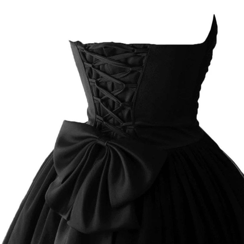 Sweetheart A-line Layered Dress With Ruchings and Bow view 2