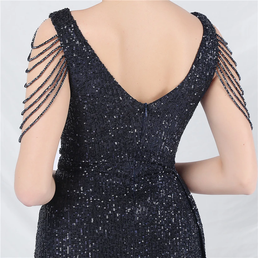 Cross-Border Dress Crafted Custom-Made Beaded Sequined Long Evening Dress view 54
