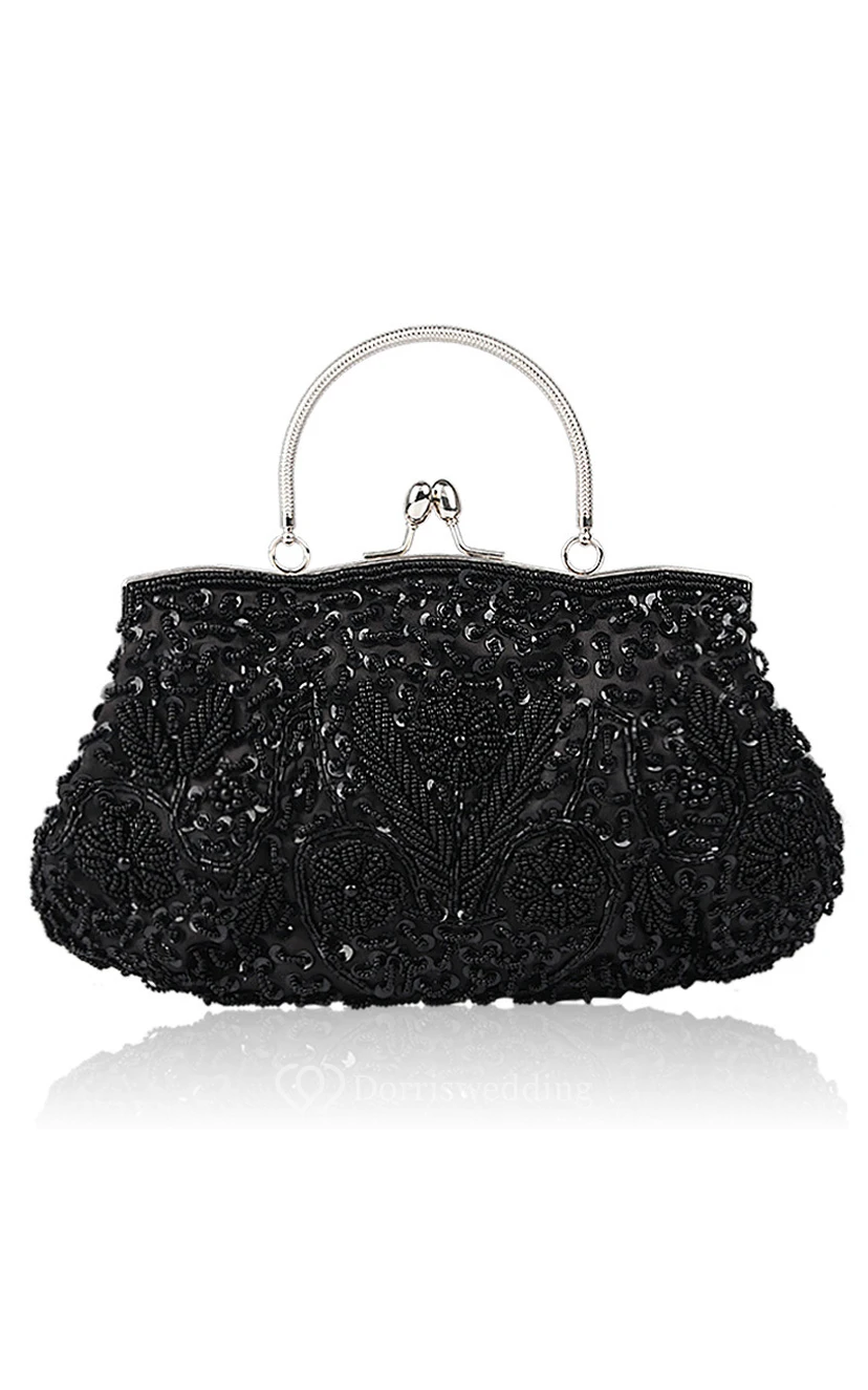 Appliqued Beaded Handbag view 5