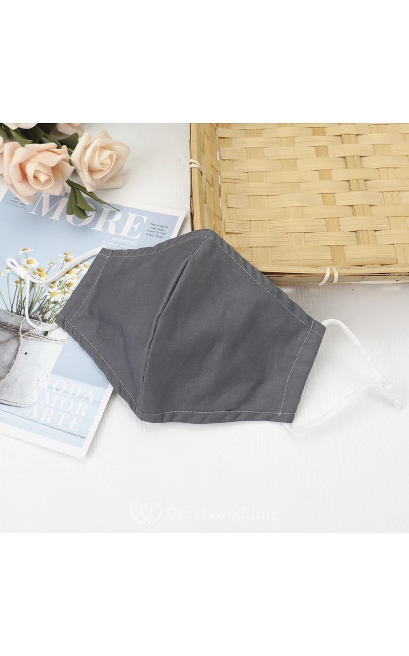 Non-medicial Pure Color And Dark Color Cotton Washable Face Mask In Multiple Colors view 4