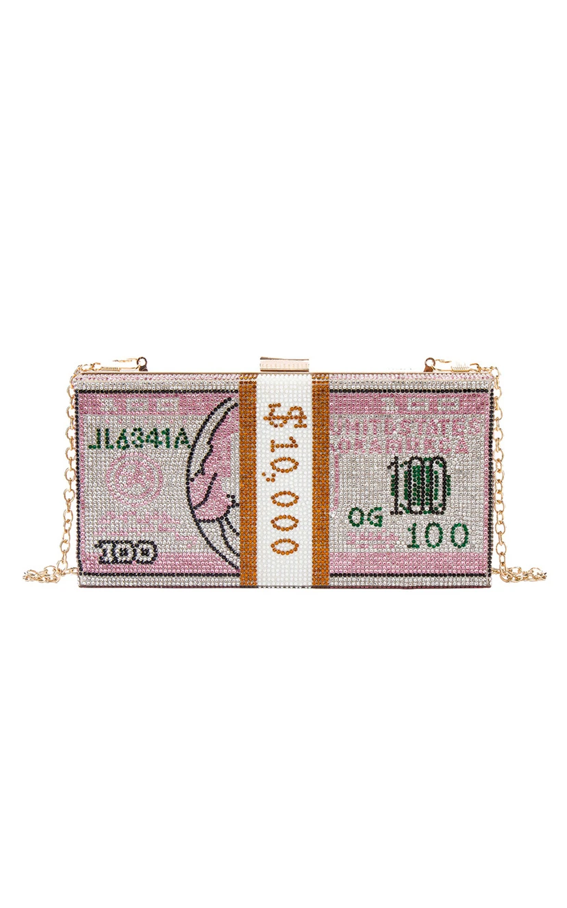 Crystal Metal Snap Clutch view 6