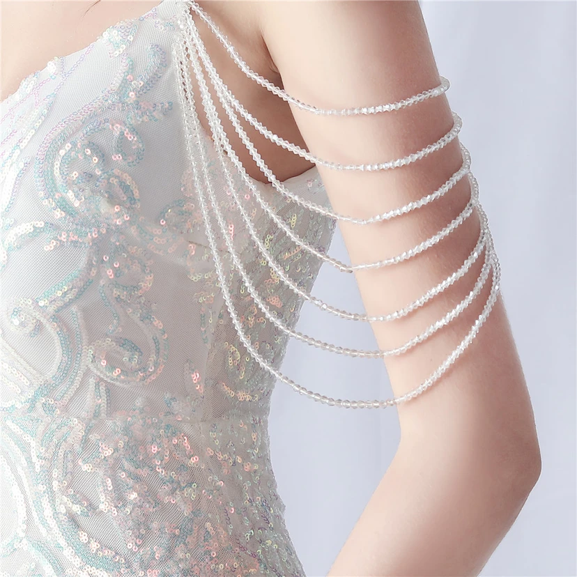 Robe de soirée haut de gamme en maille perlée et ornée de perles, modèle 3034. view 71