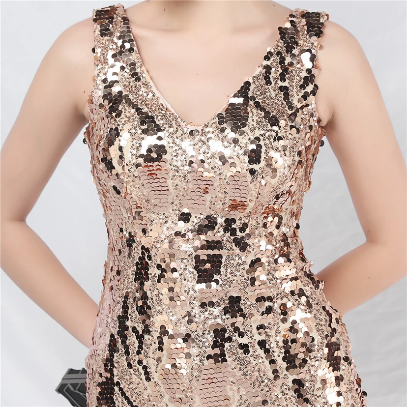 Robe de soirée longue à sequins irisés, nouvelle création view 40