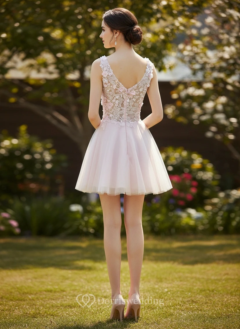 Vestido rosa para fiesta de quinceañera view 2