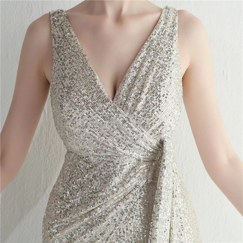Paillettenkleid von Cross-Border Supply Boutique, ideal für Promi-Automodelle, Dinner-Auftritte und lange Abendkleider view 18