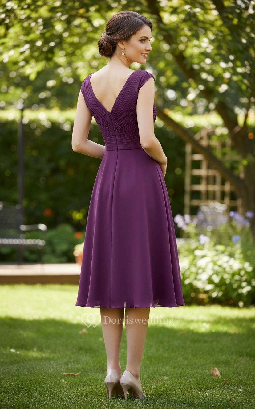 Delicate Beaded Chiffon Dress view 2